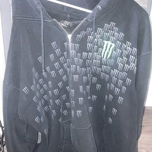 Vintage monster energy zip up
